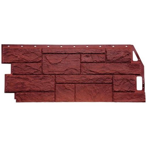 Фасадная панель коллекция Камень природный, 1085х447 мм, красно-коричневый FineBer (ФайнБер)