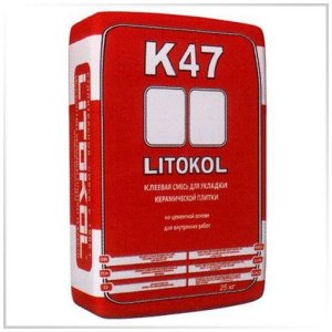 Цементный клей K47, 25 кг. Litokol (Литокол)