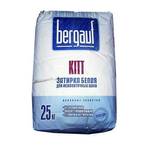 Затирка Kitt 25 кг, белая, Bergauf  (Бергауф)